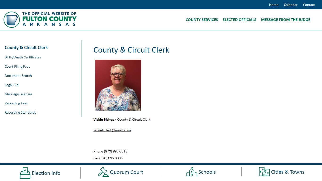 County & Circuit Clerk | Fulton County AR Government