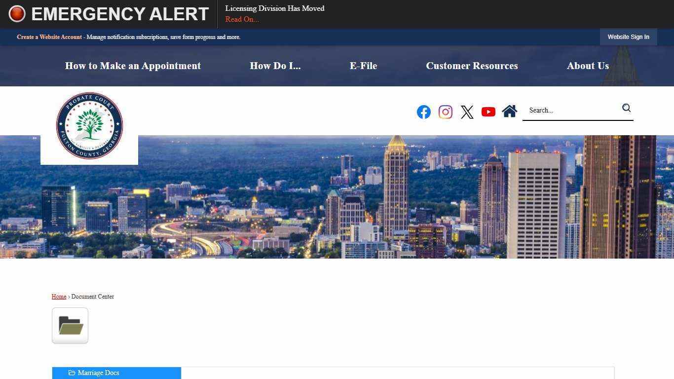 Document Center • Fulton County Probate Court, GA • CivicEng